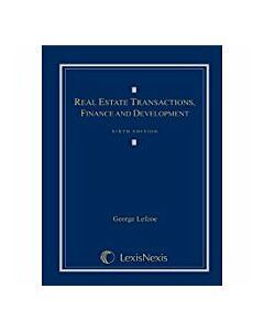 Real Estate Transactions, Finance and Development (Used) 9781422470107