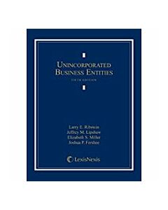 Unincorporated Business Entities 9780769866475