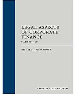Legal Aspects of Corporate Finance 9781531027476