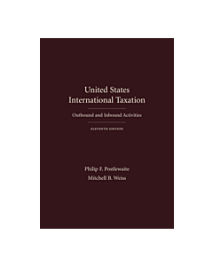 United States International Taxation: Outbound and Inbound Activities 9781531011161