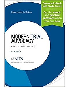 Modern Trial Advocacy: Analysis and Practice (w/ Connected eBook with Study Center) (Instant Digital Access Code Only) (NITA) 9781543844979