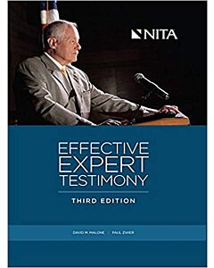 Effective Expert Testimony (NITA) 9781601563408