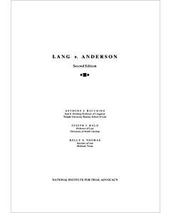 Lang v. Anderson: Second Edition (NITA) 9781556817410