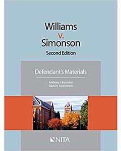 Williams v. Simonson Defendants Version (NITA) 9781601565570