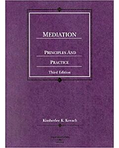 Mediation, Principles and Practice 9780314150226