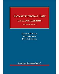 Constitutional Law, Cases and Materials (University Casebook Series) (Instant Digital Access Code Only) 9781636590455