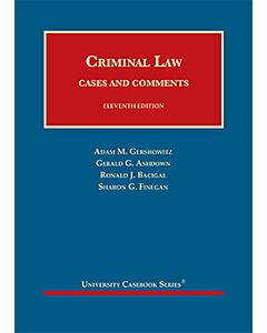 Criminal Law (University Casebook Series) 9781647081126