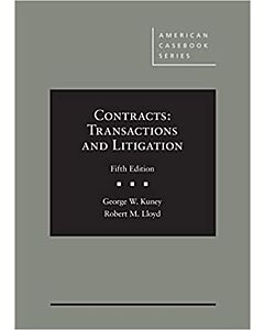 Contracts: Transactions and Litigation (American Casebook Series) (Instant Digital Access Code Only) 9781684679355