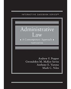 Administrative Law: A Contemporary Approach - CasebookPlus (Interactive Casebook Series) 9781642425048