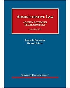 Administrative Law: Agency Action in Legal Context (University Casebook Series) (Instant Digital Access Code Only) 9781647081218