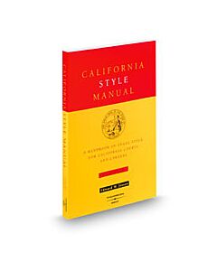 California Style Manual 9780314233707