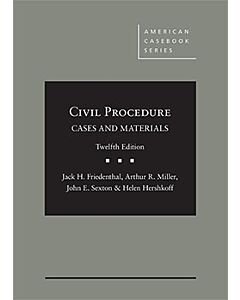 Cases & Materials on Civil Procedure - CasebookPlus (American Casebook Series) 9781636597485