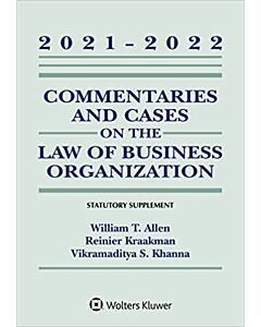 Commentaries and Cases on the Law of Business Organizations: Statutory Supplement 9781543849028