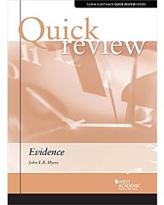 Myers's Quick Review on Evidence 9781636594668