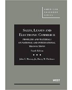 Sales, Leases and Electronic Commerce: Problems and Materials on National and International Transactions (American Casebook Series) 9780314282859