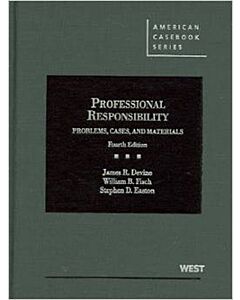 Professional Responsibility Problems Cases and Materials (American Casebook Series) 9780314908858