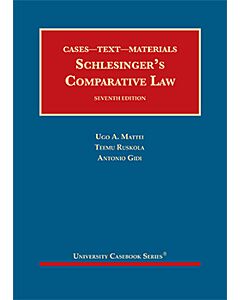 Schlesinger's Comparative Law: Cases, Text, Materials (University Casebooks) (Used) 9781587785917