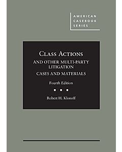 Class Actions and Other Multiparty Litigation, Cases, and Materials (American Casebook Series) (Used) 9781634599269