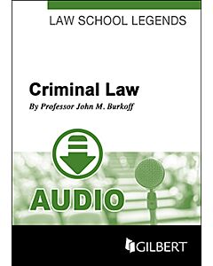 Law School Legends Audio: Criminal Law (Instant Digital Access Code Only) 9781634608558