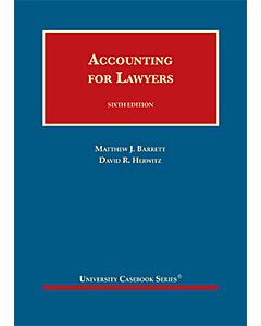 Accounting for Lawyers (University Casebook Series) 9781636591056