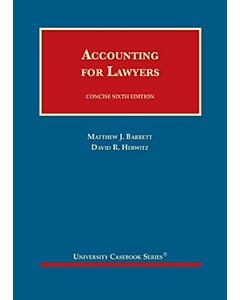 Accounting for Lawyers (University Casebook Series) 9781636591070