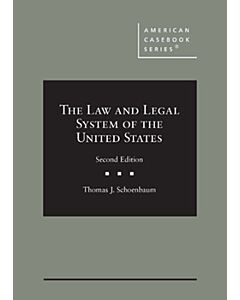 The Law and Legal System of the United States (American Casebook Series) (Used) 9781647084189