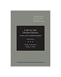 Law in the United States (American Casebook Series) 9781647085520