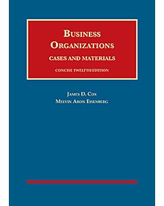 Business Organizations, Cases and Materials, Concise (University Casebook Series) 9781683288619