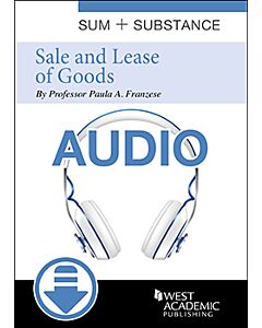 Sum and Substance Audio: Sale and Lease of Goods (Instant Digital Access Code Only) 9780314282323