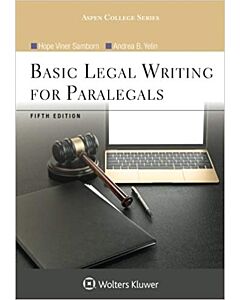 Basic Legal Writing for Paralegals (Connected eBook + Print Book + Connected Quizzing) 9781543835199