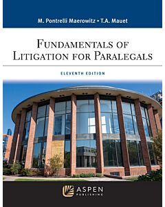 Fundamentals of Litigation for Paralegals (w/ Connected eBook) 9781543847116