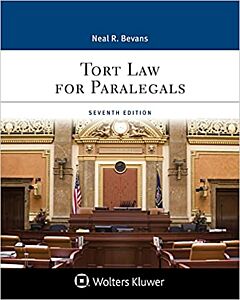 Tort Law For Paralegals (w/ Connected eBook) 9781543847529