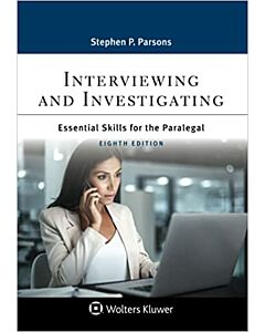 Interviewing and Investigating: Essential Skills for the Paralegal (w/ Connected eBook) 9781543840209