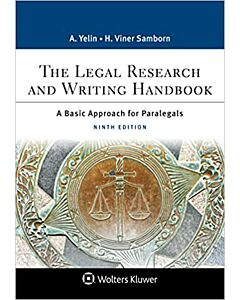 The Legal Research and Writing Handbook: A Basic Approach for Paralegals (w/ Connected eBook) (Instant Digital Access Code Only) 9798889063964