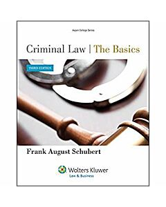Criminal Law: The Basics 9781454818076