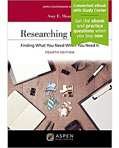 Researching the Law (w/ Connected eBook with Study Center) 9798886144208