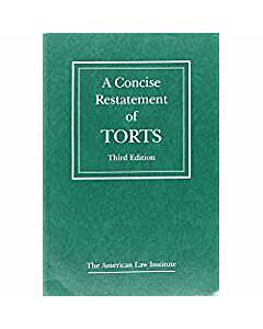 A Concise Restatement of Torts 9780314616715