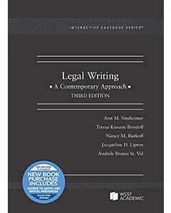 Legal Writing: A Contemporary Approach (Interactive Casebook Series) 9781685613495