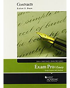 Exam Pro on Contracts, Essay 9780314286048