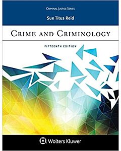 Crime and Criminology (w/ Connected eBook) 9781454894469