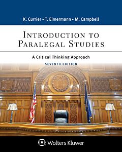 Introduction to Paralegal Studies: A Critical Thinking Approach (w/ Law Simulation Series access) 9781543845686