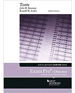 Exam Pro Series: Torts (Objective) 9781647083816