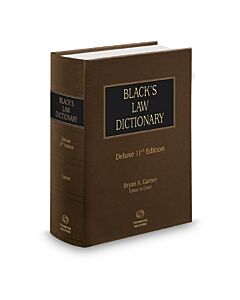 Black's Law Dictionary, Deluxe Edition 9781539229766