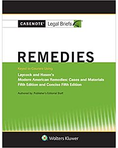 Casenote Legal Briefs: Remedies 9781454898634