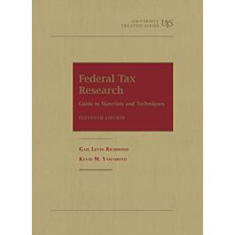 Federal Tax Research: Guide To Materials And Techniques ...